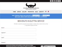 Tablet Screenshot of elettraservice.com